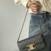【The best of 𝙲𝚎*𝚒𝚗𝚎】 𝙲𝚎*𝚒𝚗𝚎 Triomphe Monogram cowhide underarm bag, crossbody shoulder bag